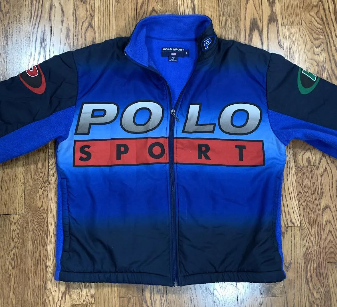Vintage Polo Sport Ralph Lauren Pepsi Jacket (Size L, Fits